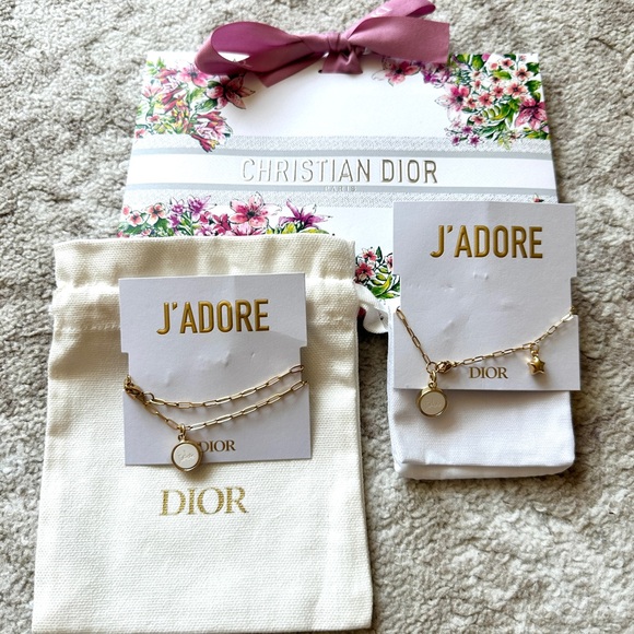 Christian Dior J’adore Compliments Perfumed Ceramic Necklace 16” W/Bracelet Set - Picture 3 of 8